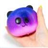 Squishy Tête de Panda Galaxy violet