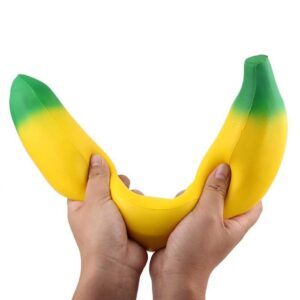 squishy géant banane écrasé